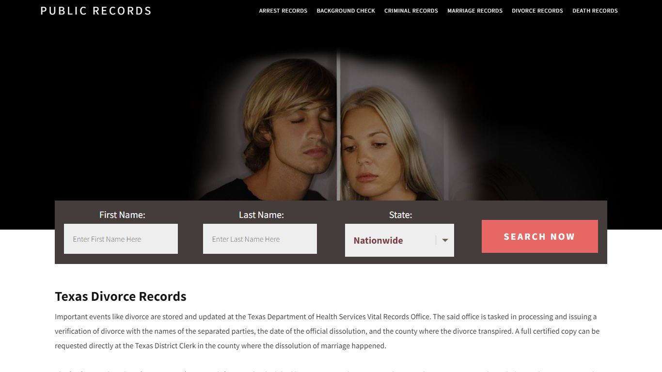 Texas Divorce Records | Enter Name and Search. 14Days Free - Public Records